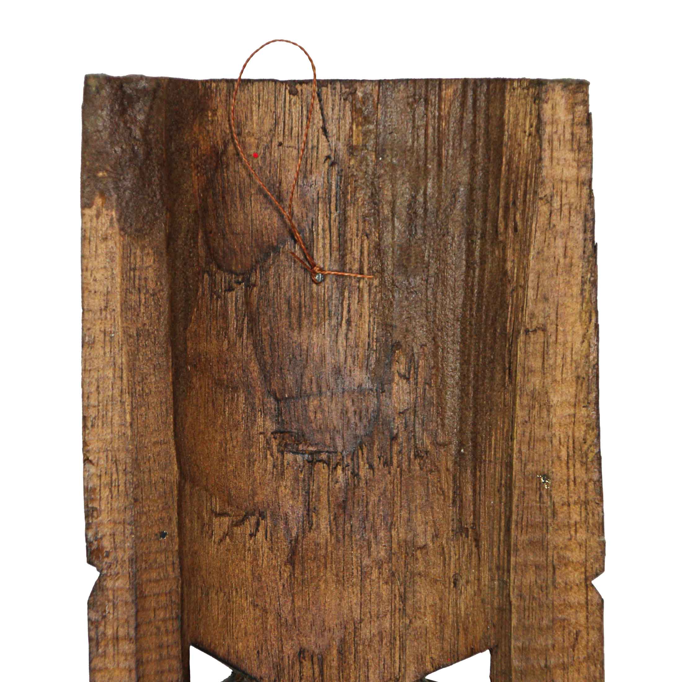 Zeckos - Wholesale Wall Accent - Set of 5 Hand Carved Double Tiki Mask Wall Hanging 24 Inch5