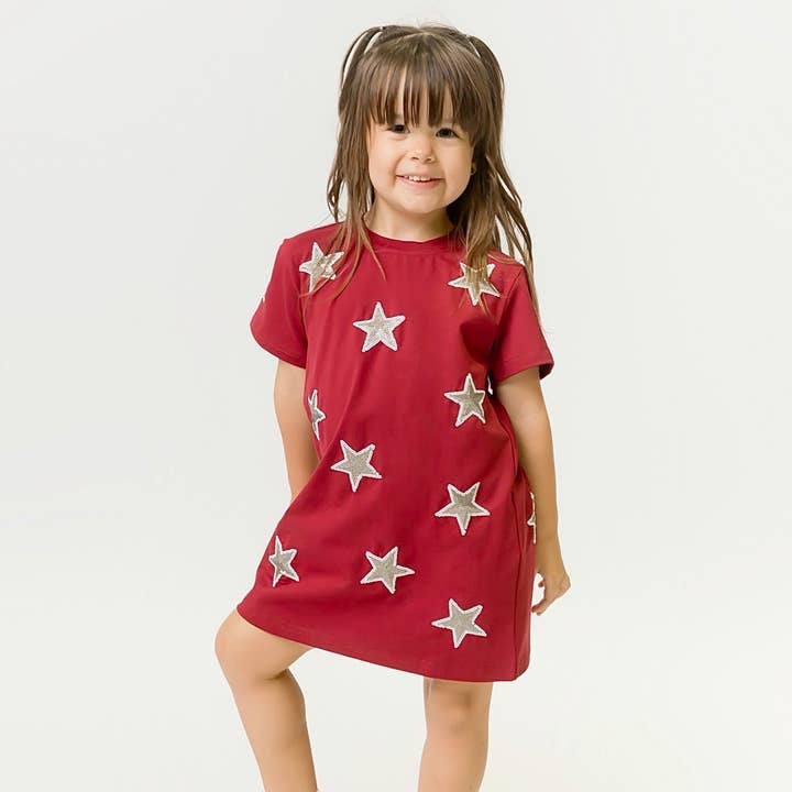 Robe Étoilée Enfant Marron et Grise pour la vente par Belle Cher