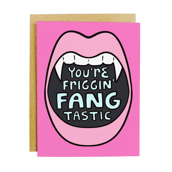 Fangtastic Greeting Card for wholesale by KANDS.CO