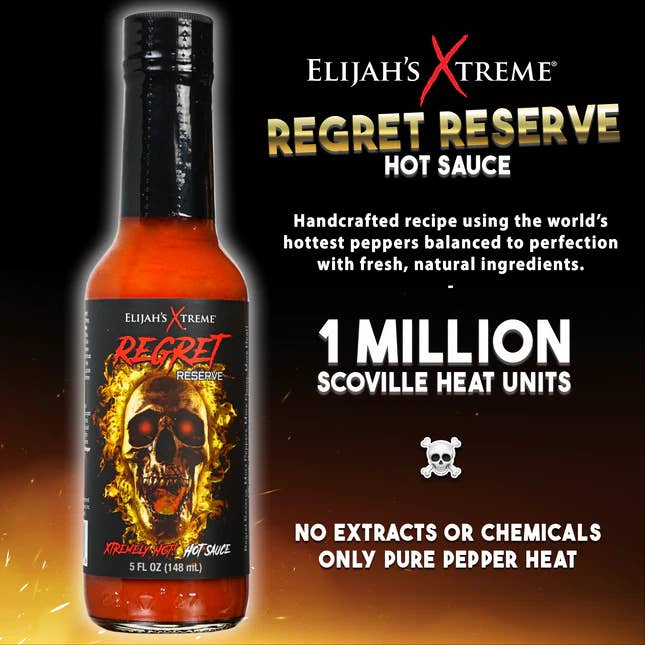 Elijah's Xtreme Gourmet Sauces - Wholesale Hot sauce - Regret Reserve Hot Sauce2