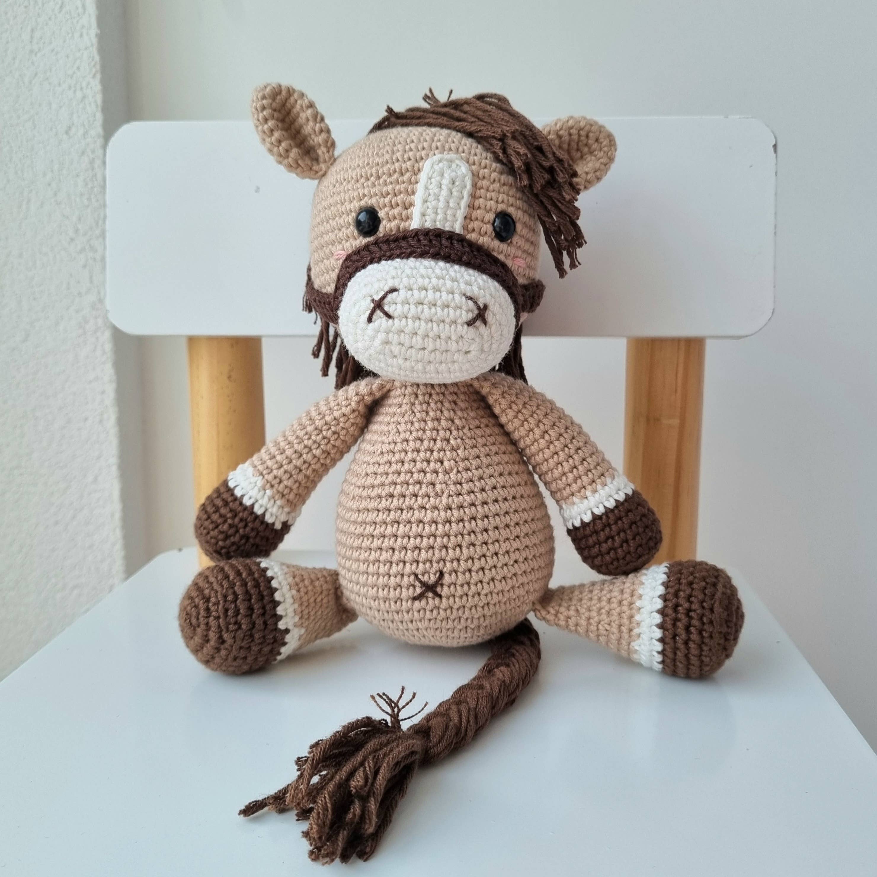 Teddi Bebe - Wholesale Stuffed/Plush Toy - Kids & Baby - XXL horse brown/beige1