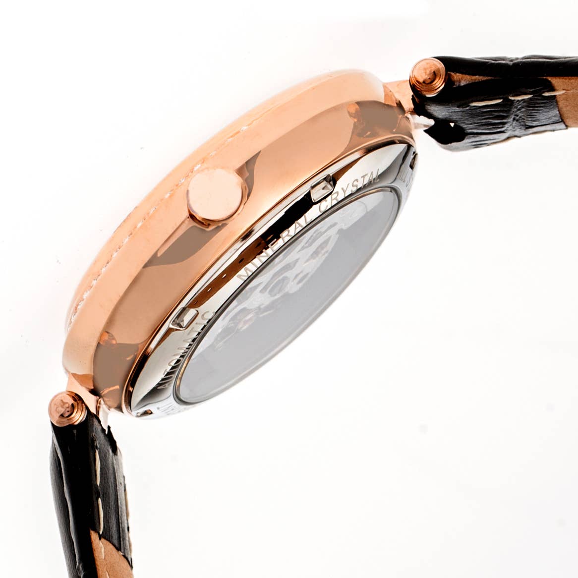 Empress – wholesale Armbandsur - Dam – Empress Stella automatisk klocka med pärlemortavla och läderband9