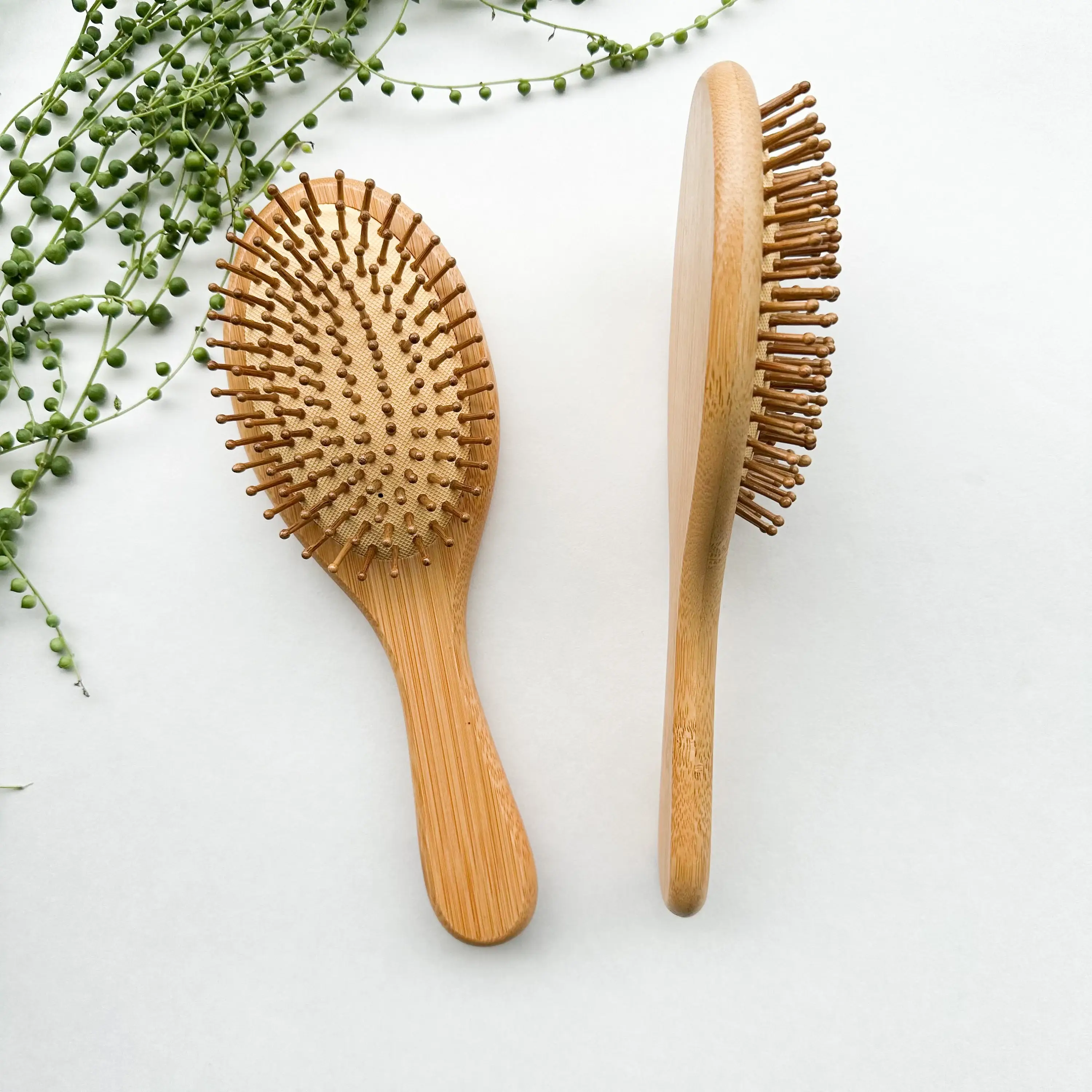 Smile Boutiques - Wholesale Hair Brush/Comb - Detangling Bamboo Hair Brush - Plastic Free Biodegradable3