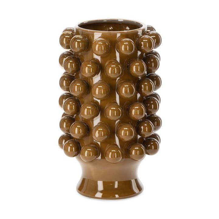 Dekorativ keramikvas Grappa i kastanjefärg för wholesale av Athezza