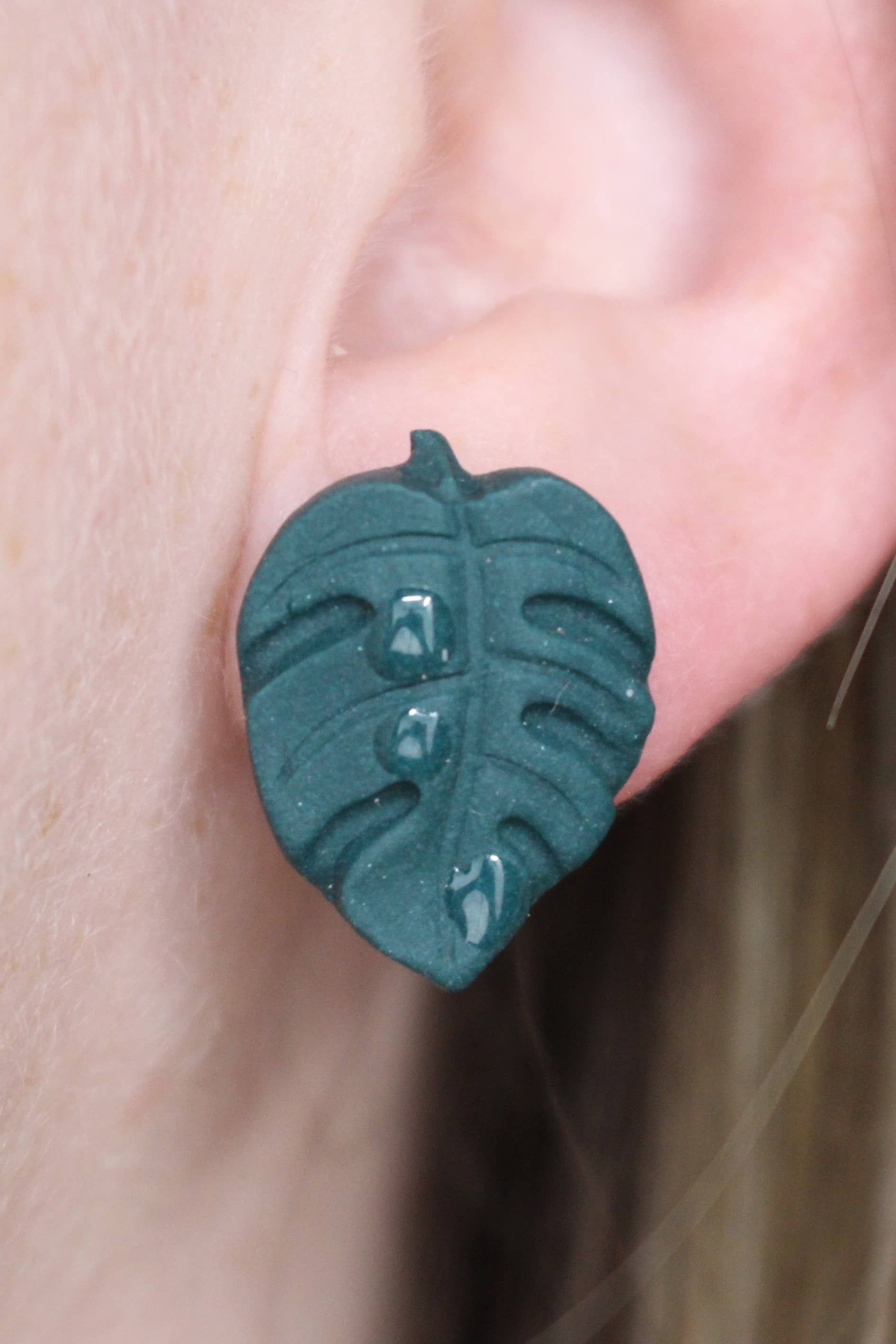 Fern and Arrow co. - Wholesale Jewelry Set - Plants lovers stud pack- Polymer clay stud earrings2