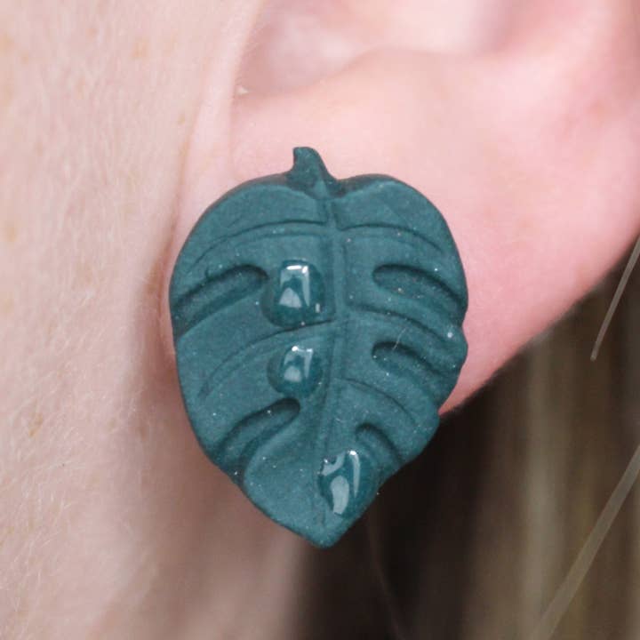 Fern and Arrow co. - Wholesale Jewelry Set - Plants lovers stud pack- Polymer clay stud earrings2