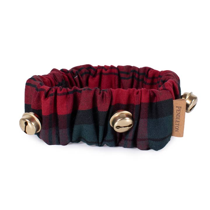 Carolina Pet Company - Wholesale Pet Collar - Dog - Pendleton Elastic Pull Over Jingle Christmas Dog Collar
