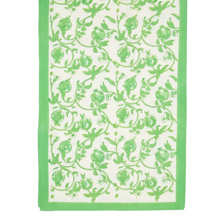 Corredores de mesa Granada Parrot Green por atacado de Couleur Nature