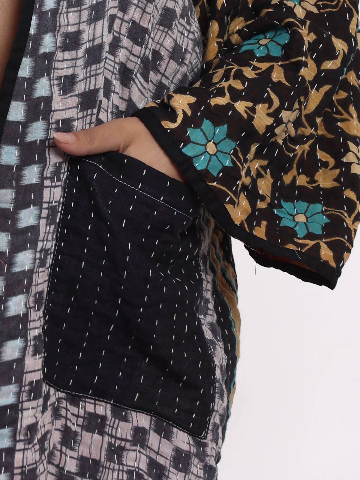 Wevez - Wholesale Jacket - Women's - Women's Kantha Kimono Printed Jacket Wholesale Lot Assorted13