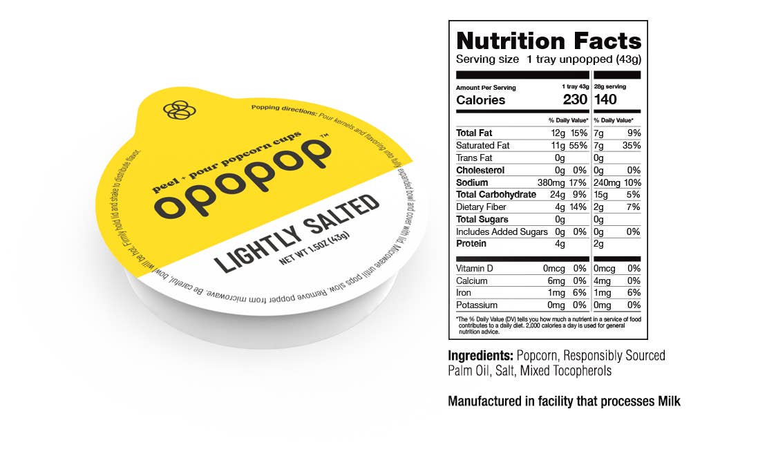 Opopop, Inc. - Wholesale Popcorn Kernels - Lightly Salted Pop Cups Popcorn Kernels2