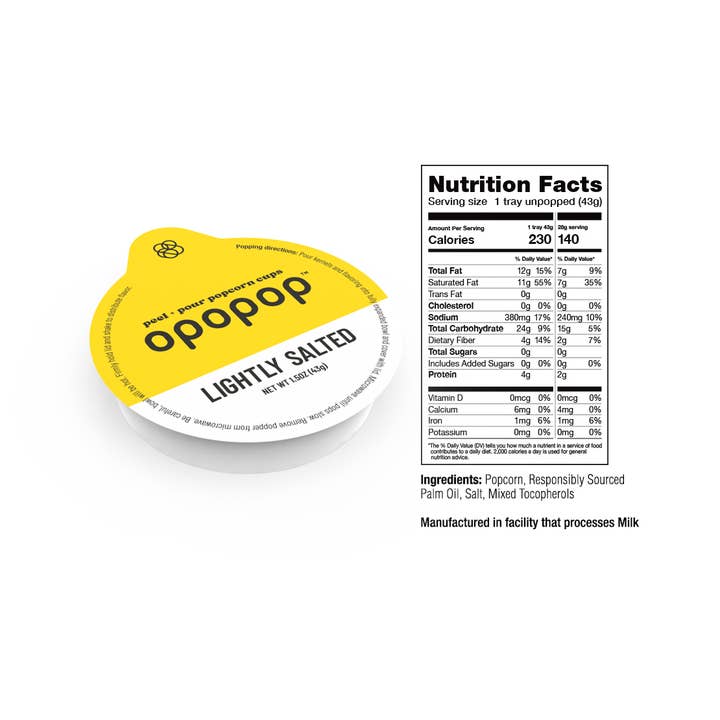 Opopop, Inc. - Wholesale Popcorn Kernels - Lightly Salted Pop Cups Popcorn Kernels2