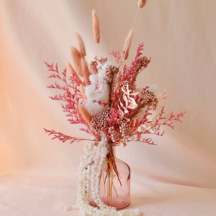 Rococo Floral Co - Wholesale Dried/Pressed Flowers - Preserved Bud Vase | Pinks2