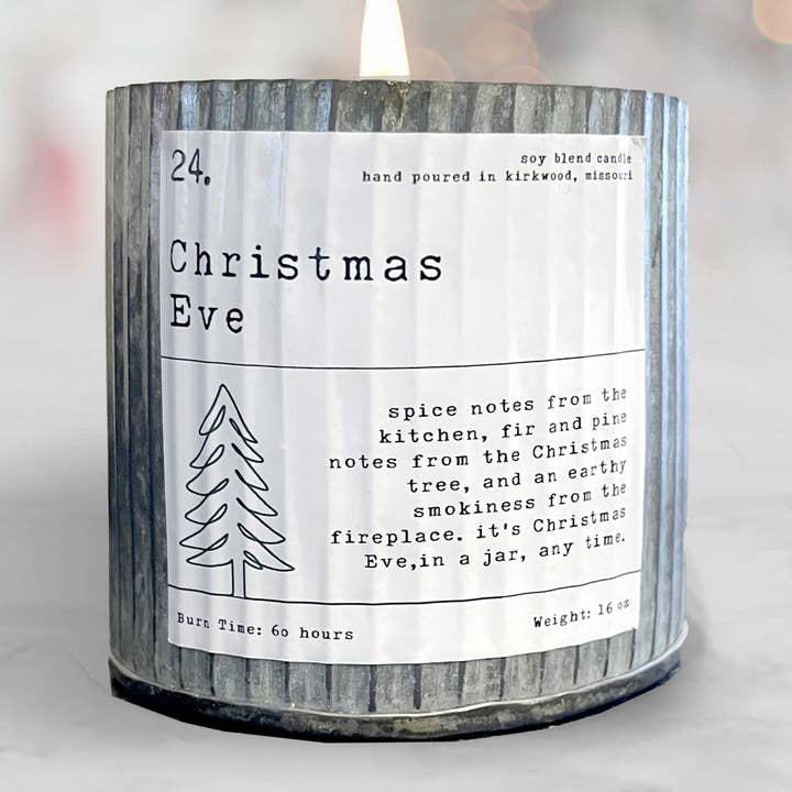 Boîte à bougies pour réveillon de Noël, ferme rustique, boîte à bougies en métal corrélé pour la vente par ZA Handmade Wholesale