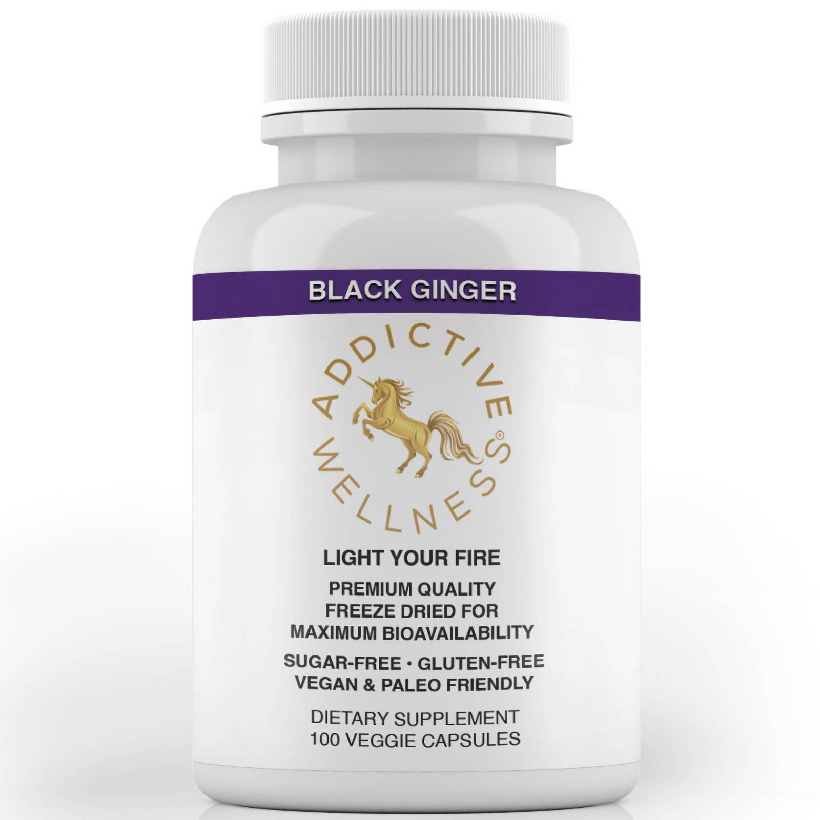 Addictive Wellness – Engroshandel Protein-/superfoodpulver – Thai Sort Ingefær Frysetørret – Ren & Stærk5