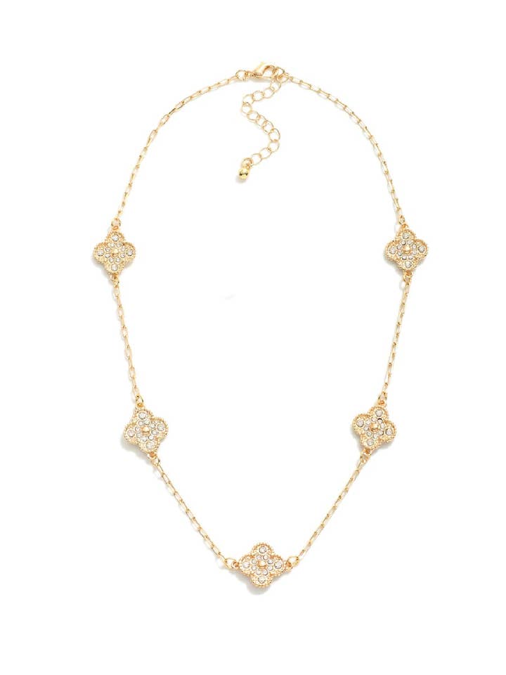 Collier Pave Clover pour la vente par Embellish Your Life