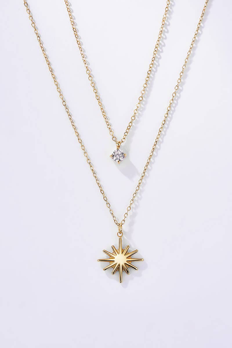 BYREN | ÉLINE L'ATELIER - Wholesale Pendant/Charm Necklace - Stainless Steel Clamps 224AQ205