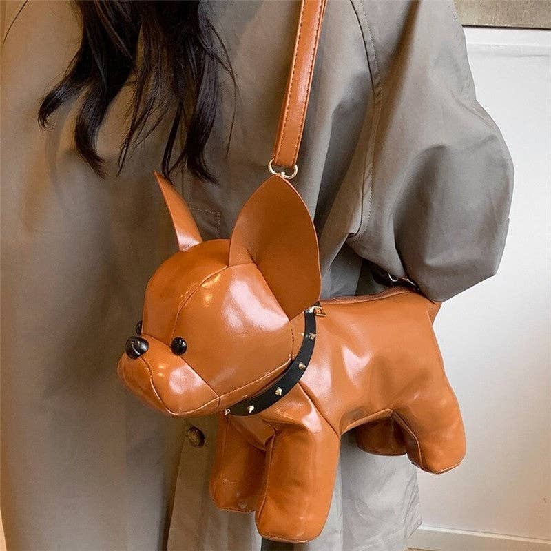 UZ Wholesale Store – Engroshandel Crossbodytaske - Dame – Sød hundeplys crossbody taske1