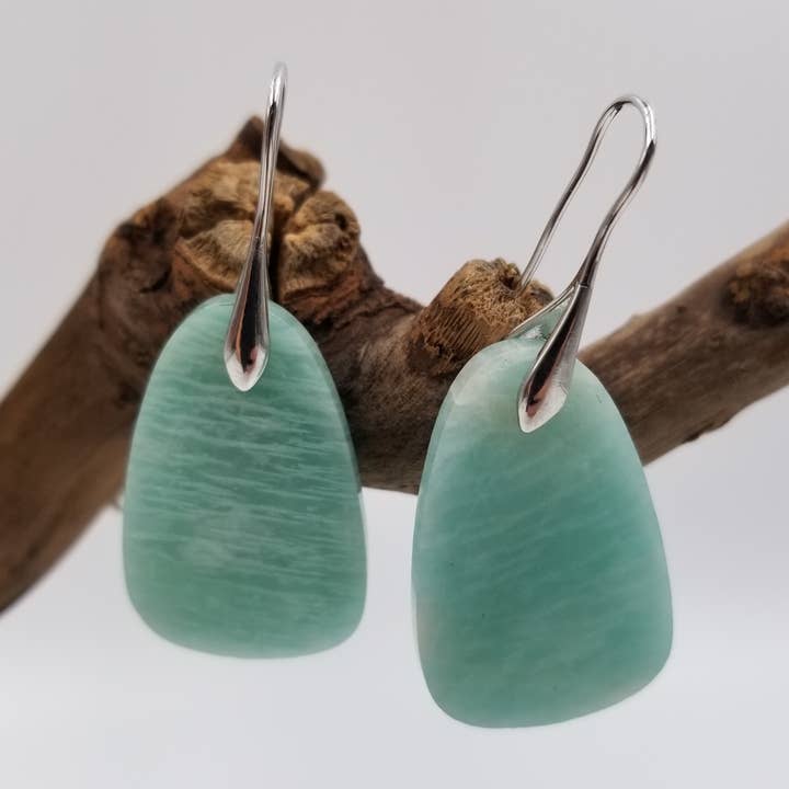 Sällsynta natursten geometri örhängen för wholesale av CHAKRA JEWELRY