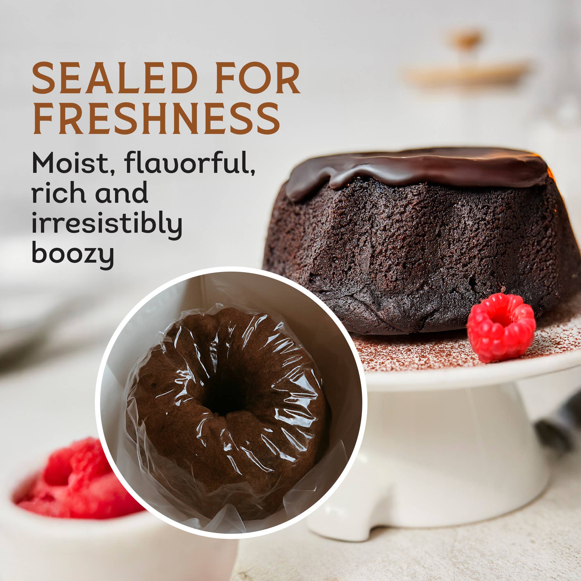 Tortuga Spirit Cake Company – Engroshandel Kage – Chokoladeromkage - 113 g2