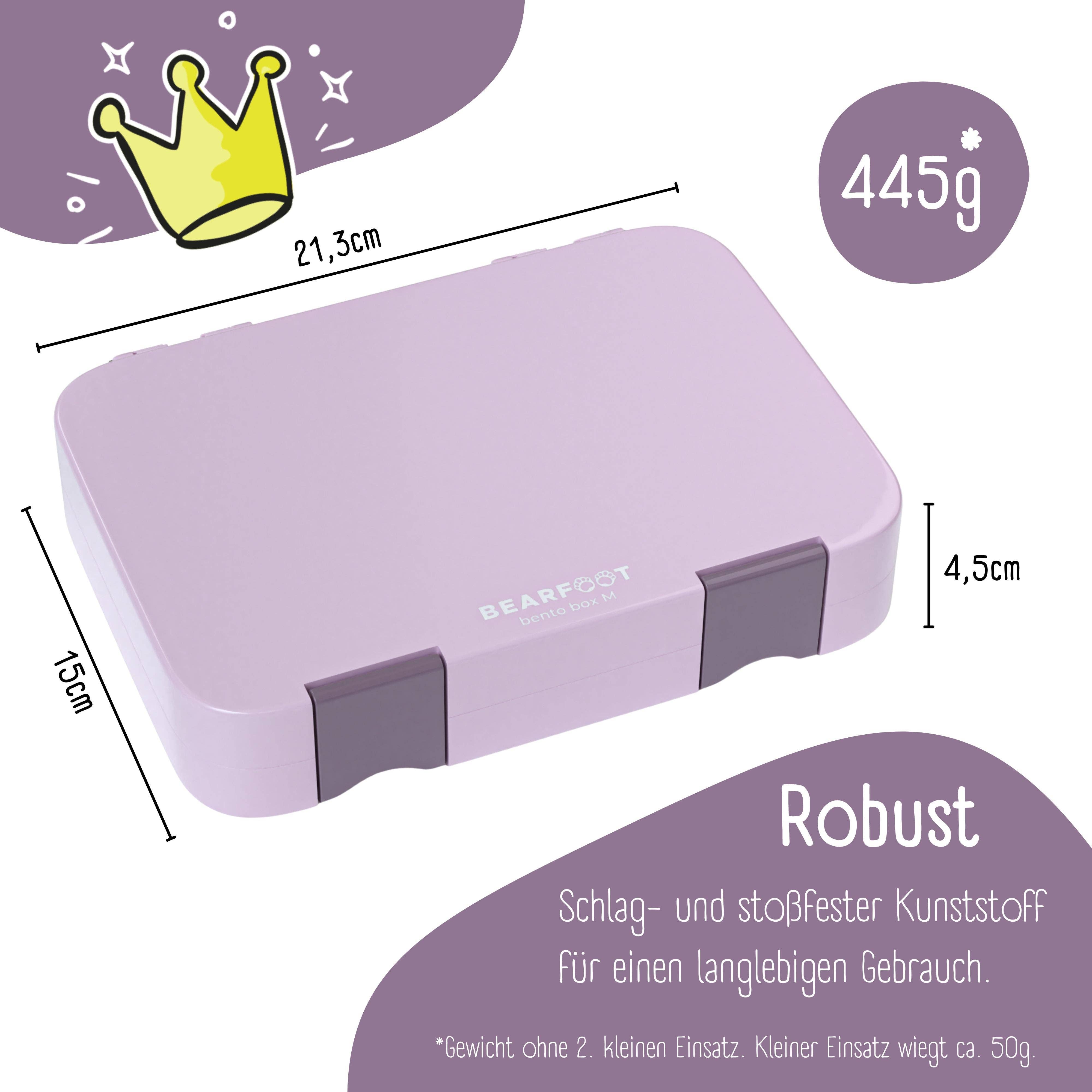 BEARFOOT - Wholesale Lunch Bag/Box - Kids - Children's lunch box with compartments, lunch box, bento box - purple5