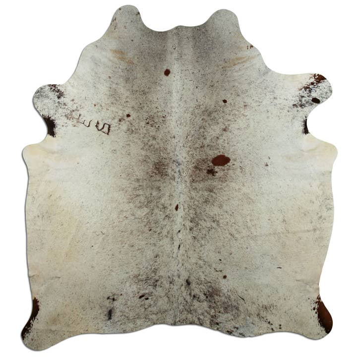 Tappeto in pelle di mucca - L210 x P180 cm - bianco marrone per la vendita all'ingrosso da parte di Livarto UG (haftungsbeschränkt)