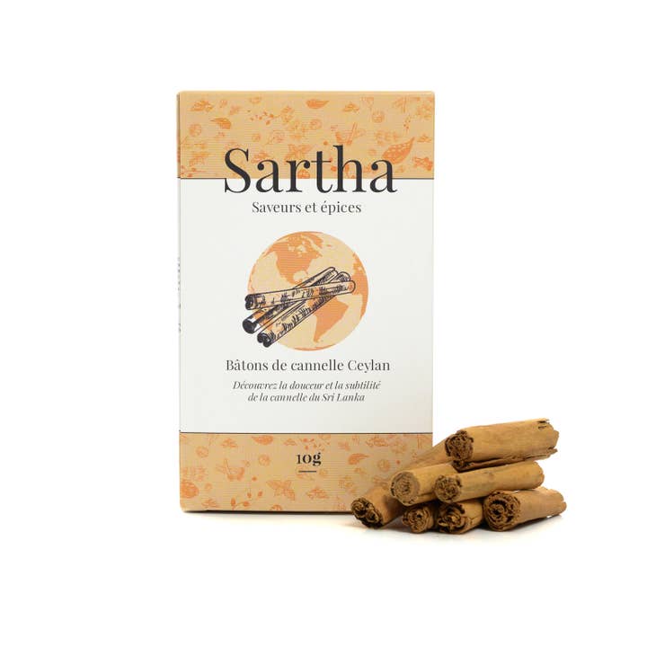 Ceylon kanelstænger 10g oprindelse Sri Lanka for engroshandel hos Sartha