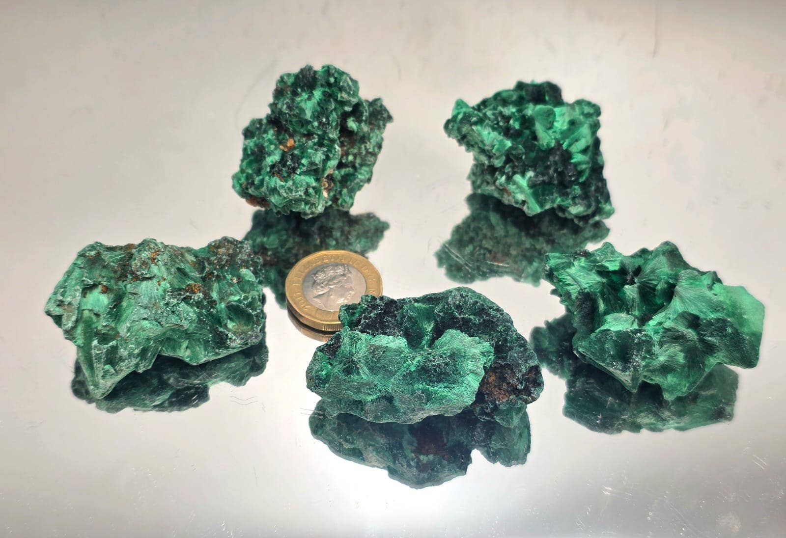 Distinction Crystals - Vendita all'ingrosso Pietra/cristallo spirituale - Cristalli di Malachite di Velluto Naturale Lotto 200g3