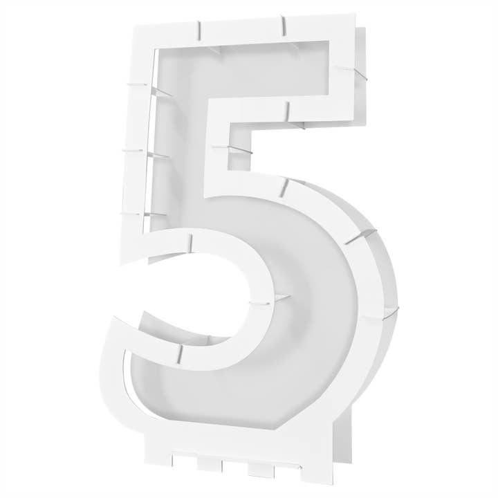 Balloon Mosaic Number "5" Frame for wholesale by Beistle