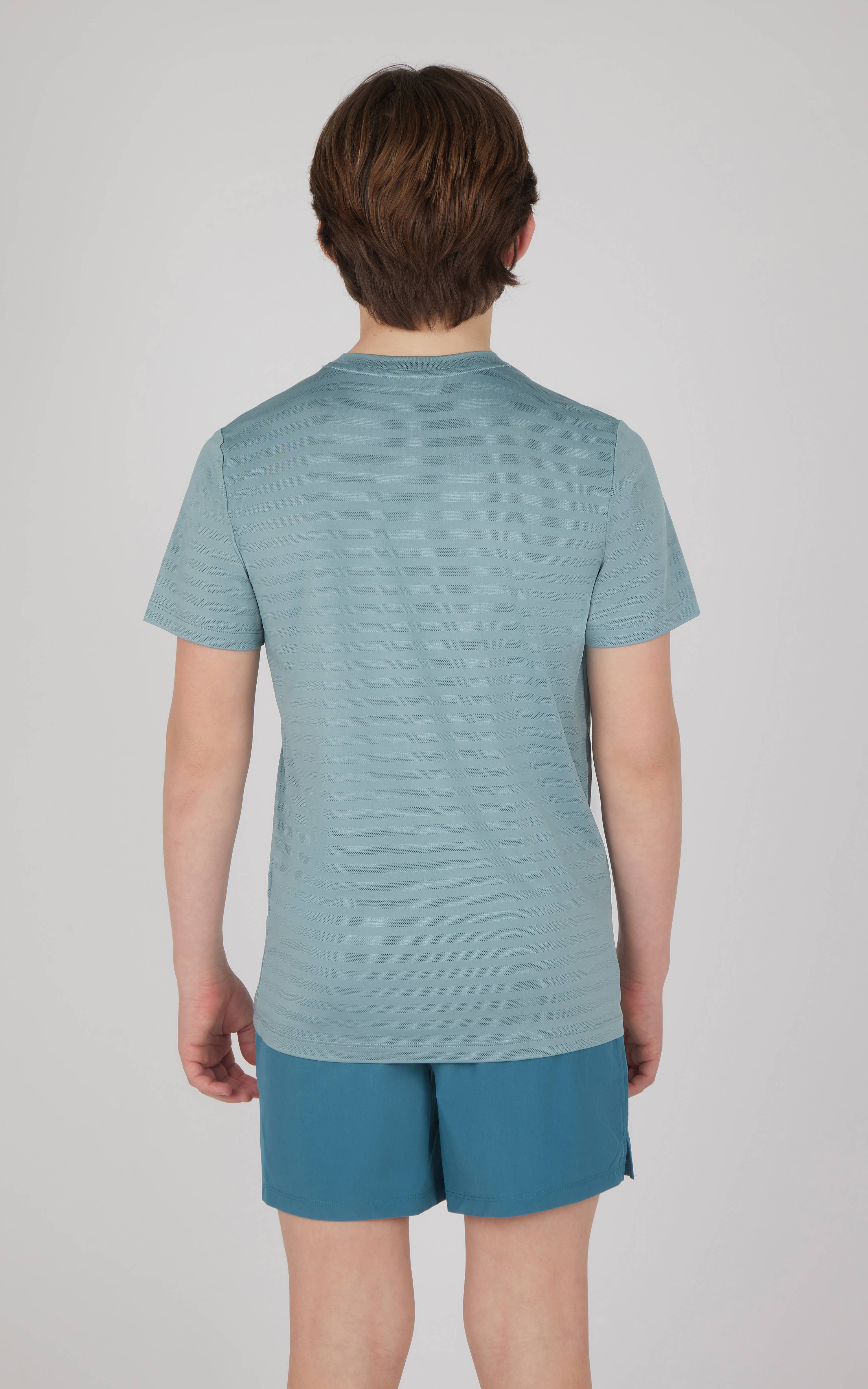 90 Degree by Reflex & Yogalicious - Wholesale Top & Short Set - Kids - Boys Mesh Tee, Soft Performance Tee, and Short - 3 PCS Set1