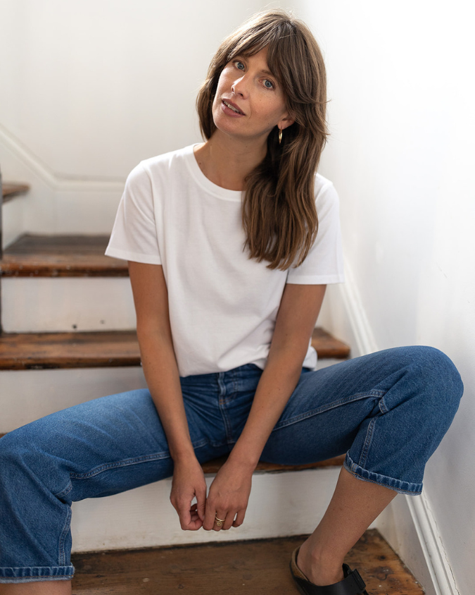 Ivy T - Vente T-shirt – femme - T-shirt blanc Mabel en coton biologique1