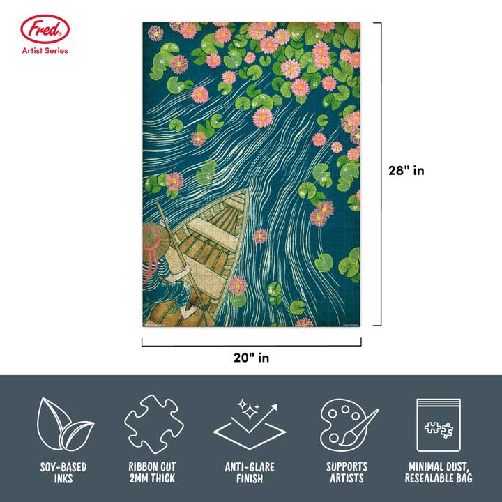 Fred & Friends - Wholesale Puzzle - Adult - Puzzle 1000 Pc - Yuko Shimizu - Lilypads Explorer4
