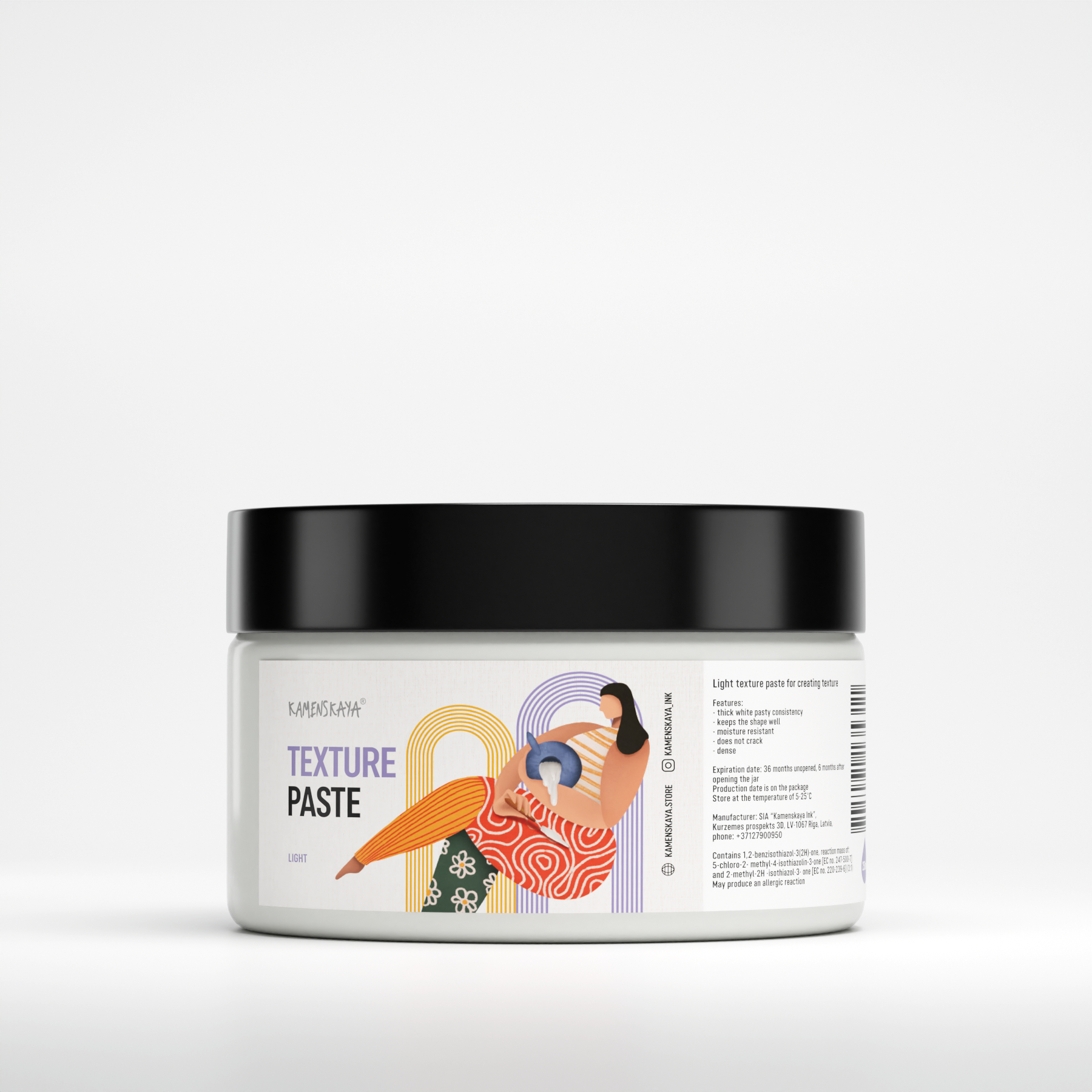 KAMENSKAYA - Wholesale Art Texture Paste/Gesso - Texture paste (Light)1