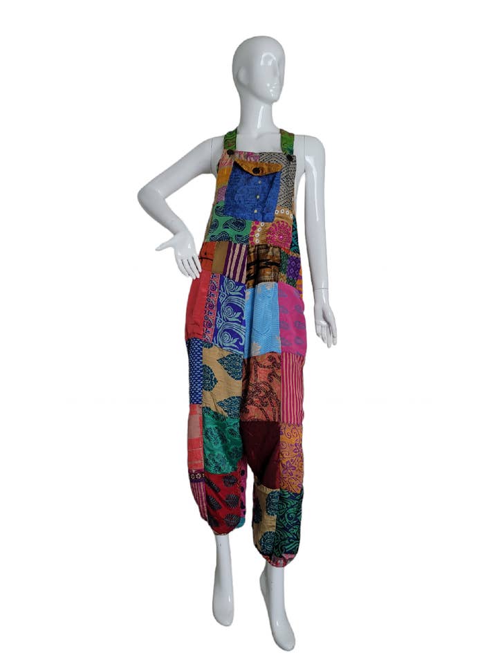 Evergreen Guardian Imports - Wholesale Jumpsuit - Women's - SK588 Patchwork Jumpsuit