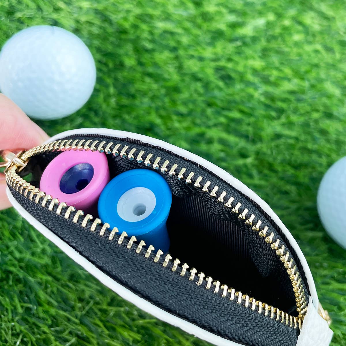 Loven x Mini Momo - Vente Porte-clés – femme - Breloque porte-clés de football - Porte-monnaie de sport zippé2