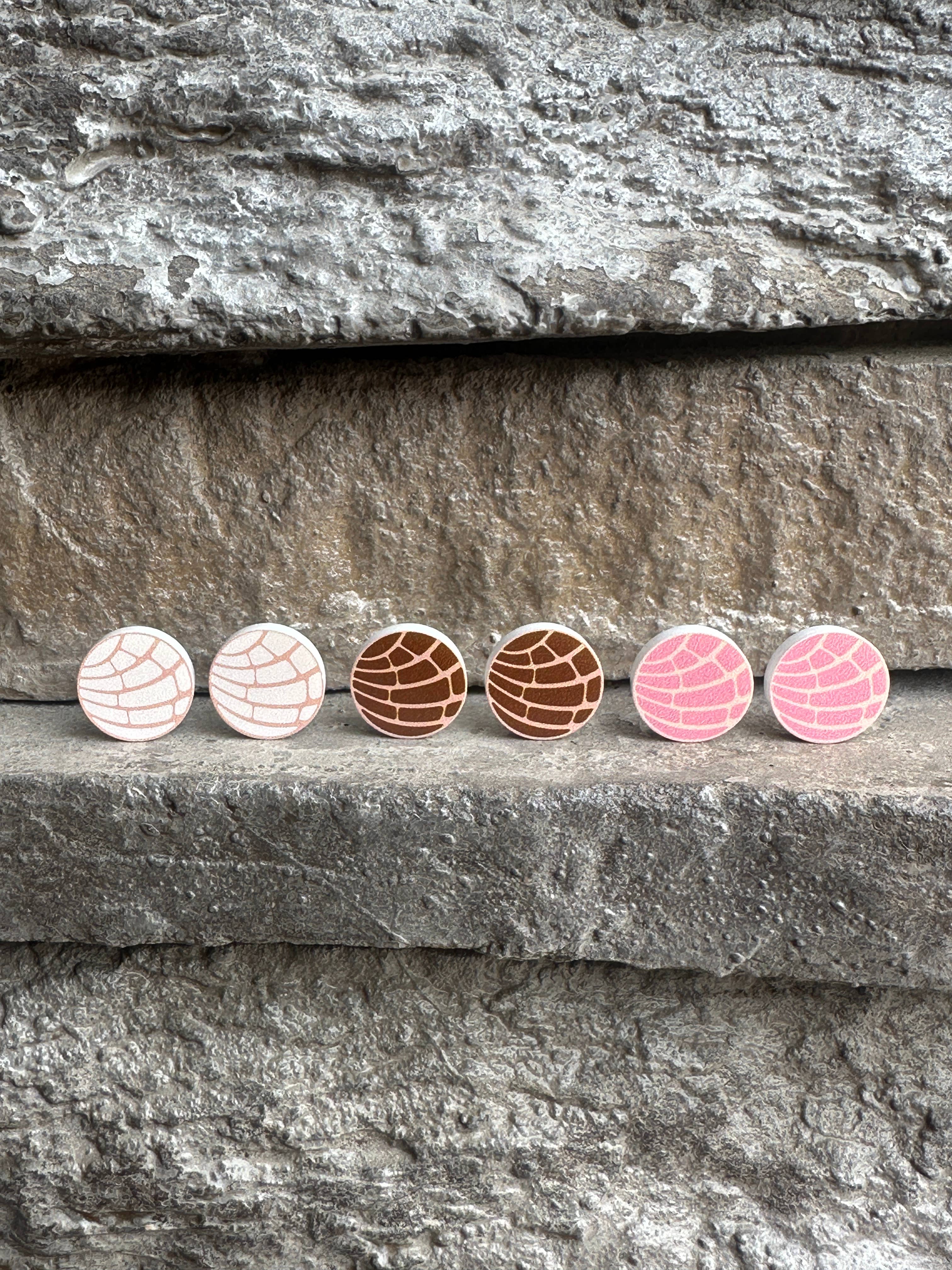 Laser & Color Designs LLC - Wholesale Stud/Post Earrings - Conchas Earrings | Food Earrings | Bread Earrings4