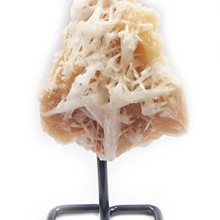 Zeolite Mineral Cluster on Metal Stand for wholesale by Geofossils