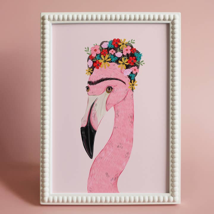 Maximalist, Frida Kahlo, Colourful Art, Quirky, Art Print for wholesale by Abel and the Label