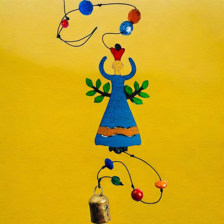 Celestial Angel wind chime heart inspiration bell hospital for wholesale by Whimsies