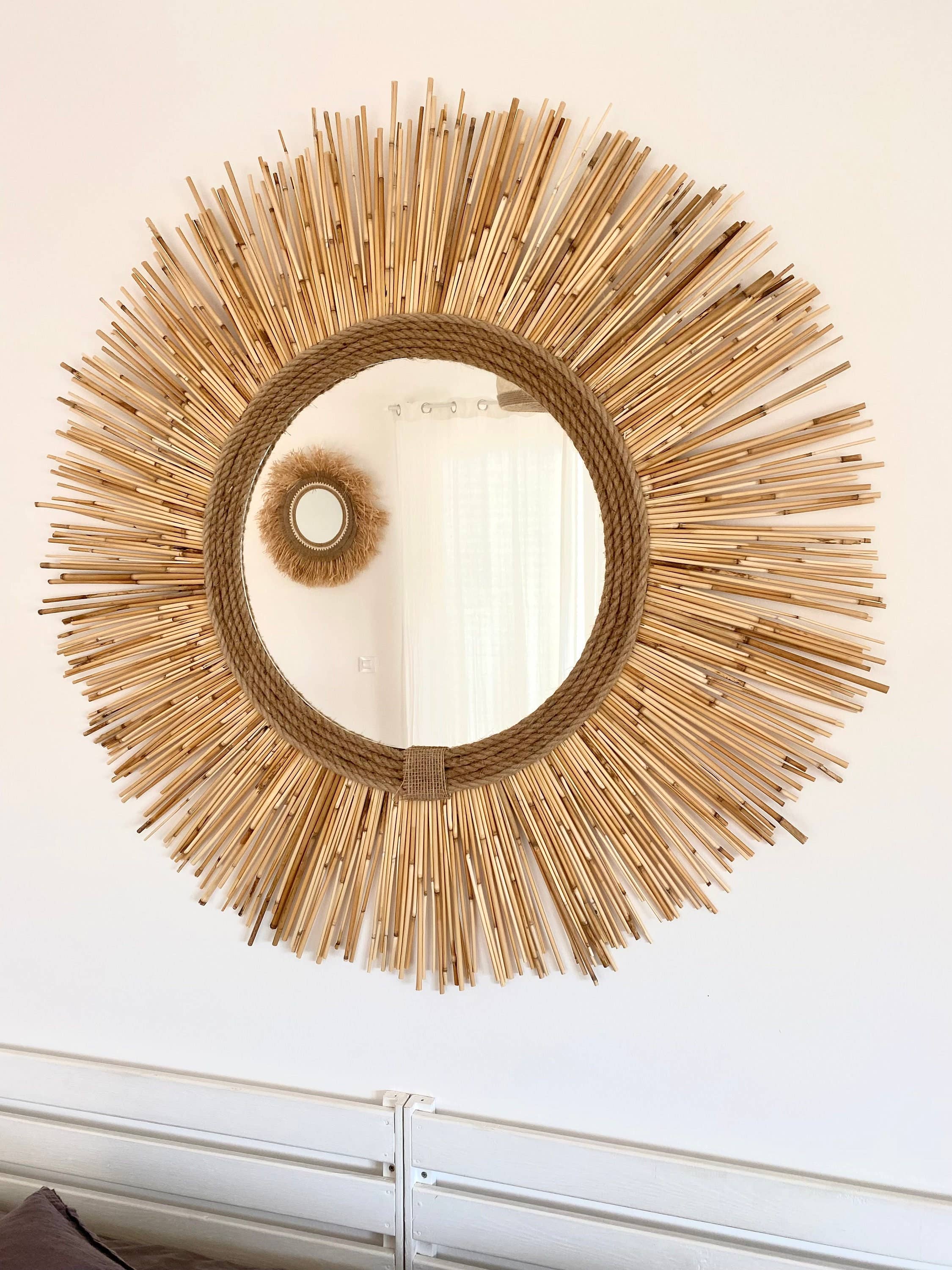 Geometrik Design - Wholesale Wall Stone - Decorative Bamboo Wall Mirror6