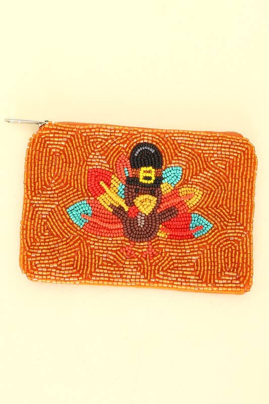 Ou SAC À MONNAIE THANKSGIVING PILGRIM TURKEY 16286 en vente sur Faire1