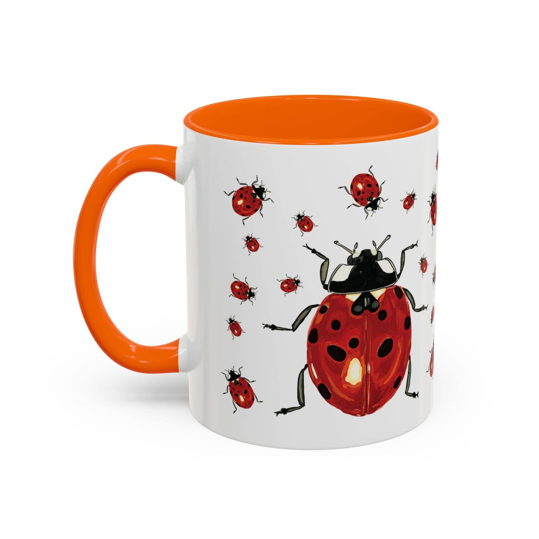Blue Cava - Wholesale Coffee Mug - Ladybug Two Tone Ceramic Mug (11oz & 15oz)4