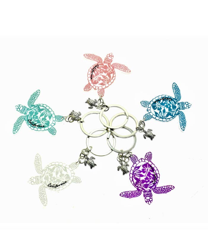 DK Hawaii - Wholesale Keychain - Unisex - California Honu Sea Turtle Key Chain1