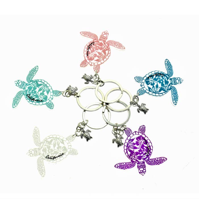 DK Hawaii - Wholesale Keychain - Unisex - California Honu Sea Turtle Key Chain1