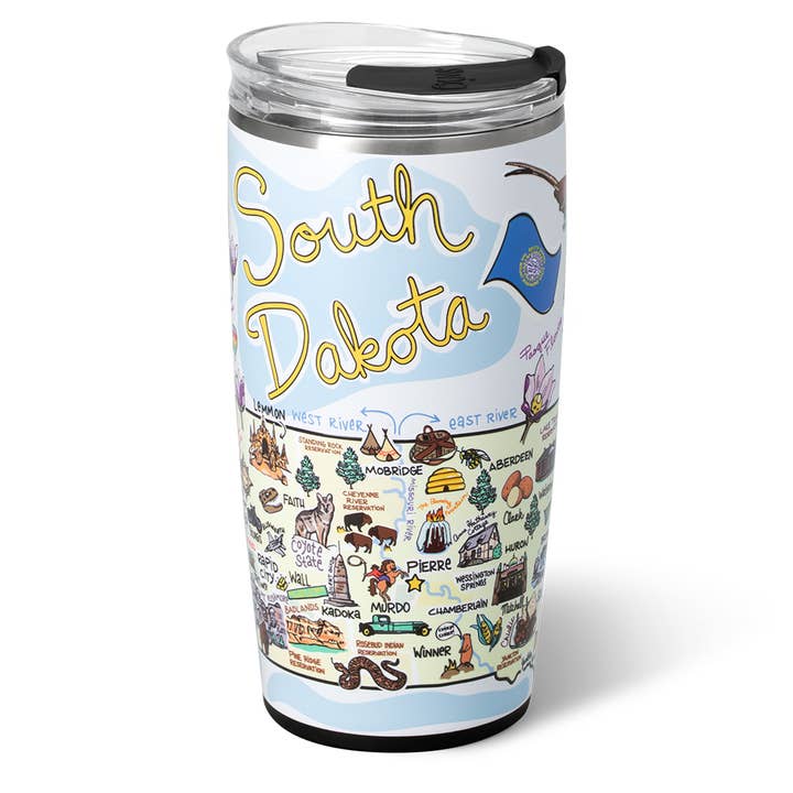 South Dakota Tumbler (22oz) for wholesale by Swig Life