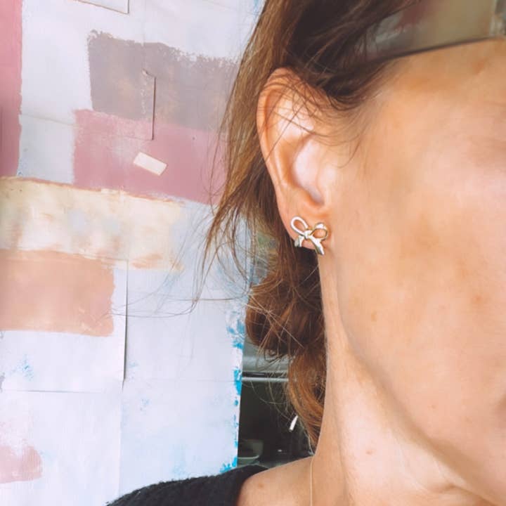 Sonya Renee Jewelry - Wholesale Stud/Post Earrings - Gold Plated Bow Stud Earrings