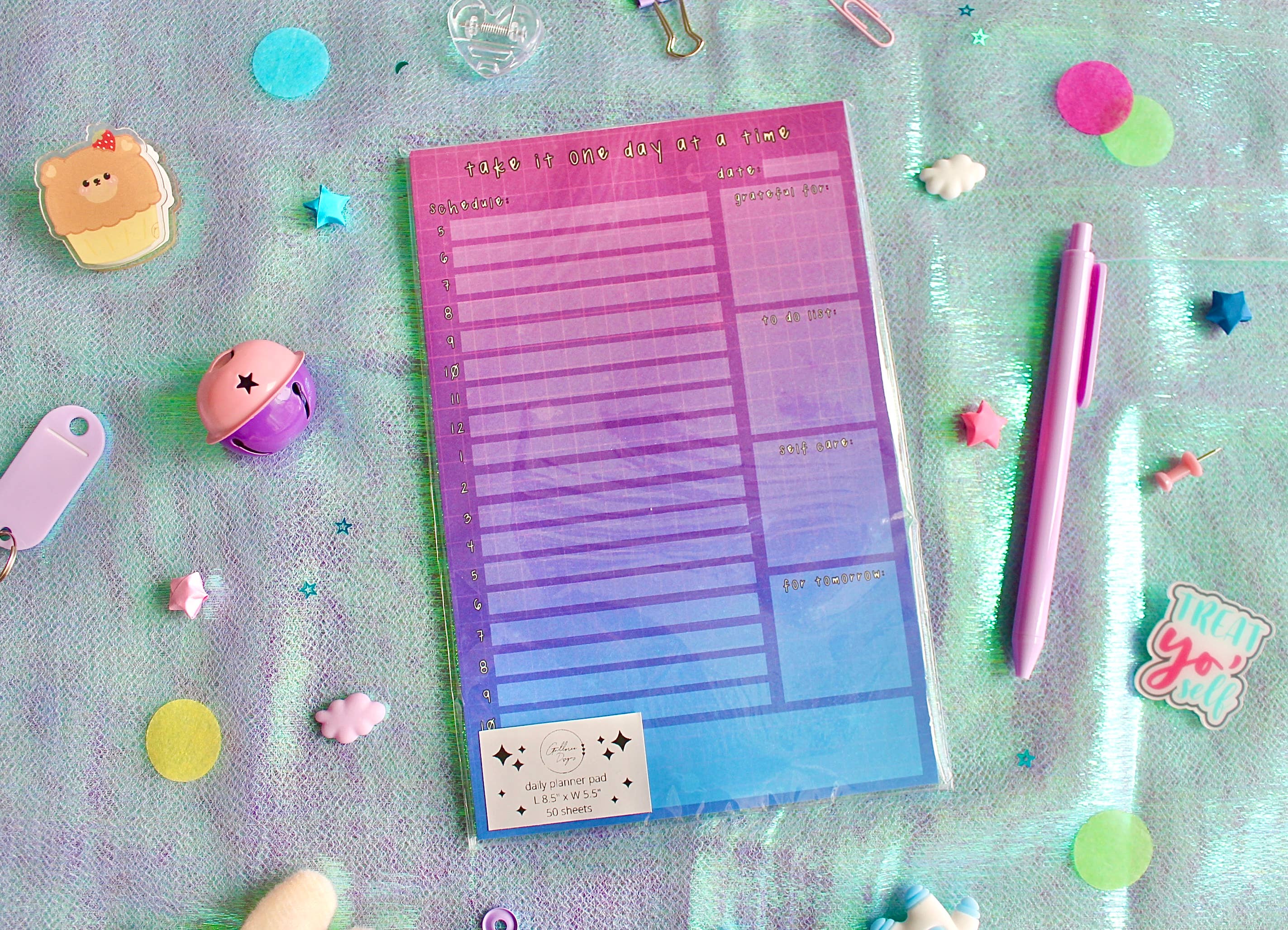 Galloree Designs LLC - Vente Agendas - Carnet de planification quotidien, bloc-notes, joli bloc-notes3