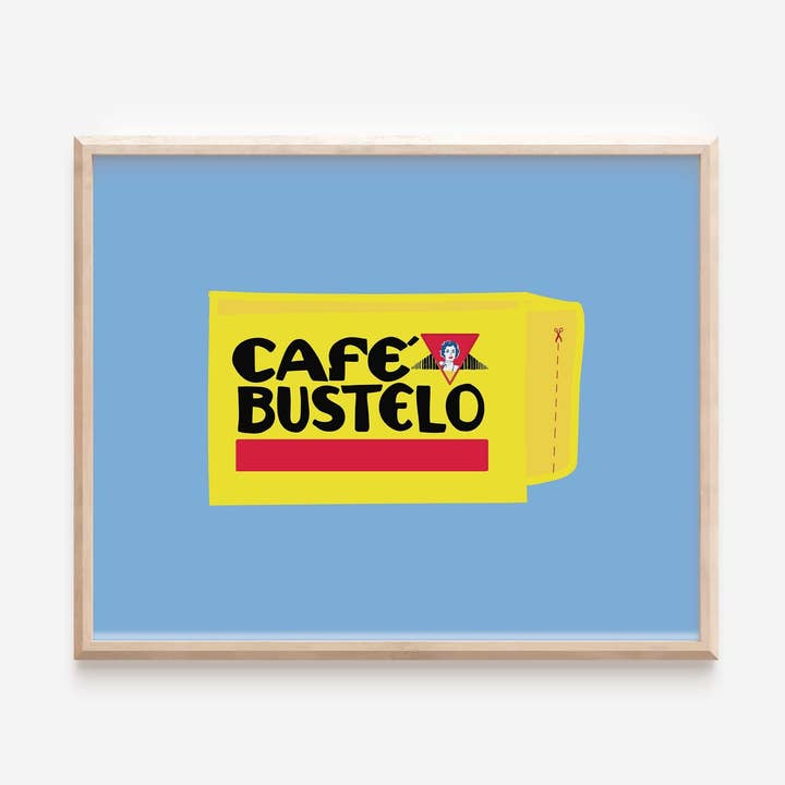 Bustelo Art Print | Jarrito Art | Miami Art | Bustelo Coffee for wholesale by Monstera Monday Shop
