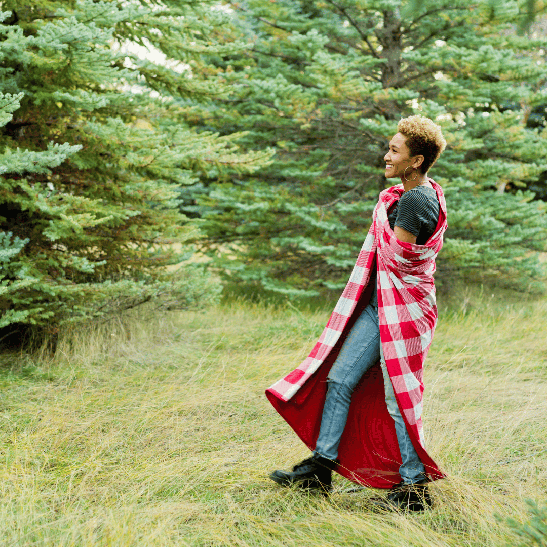 Pipermoon – Großhandel Überwurfdecke – Buffalo Erwachsenen-Wickeldecke - (Rot)2
