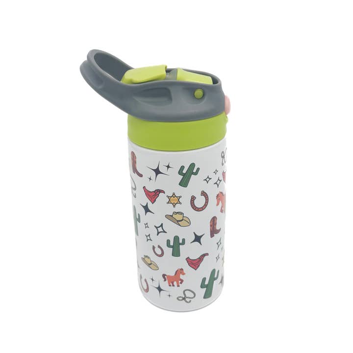 Western Cowboy Kids Insulated Straw Tumbler for wholesale by Sage & Soil