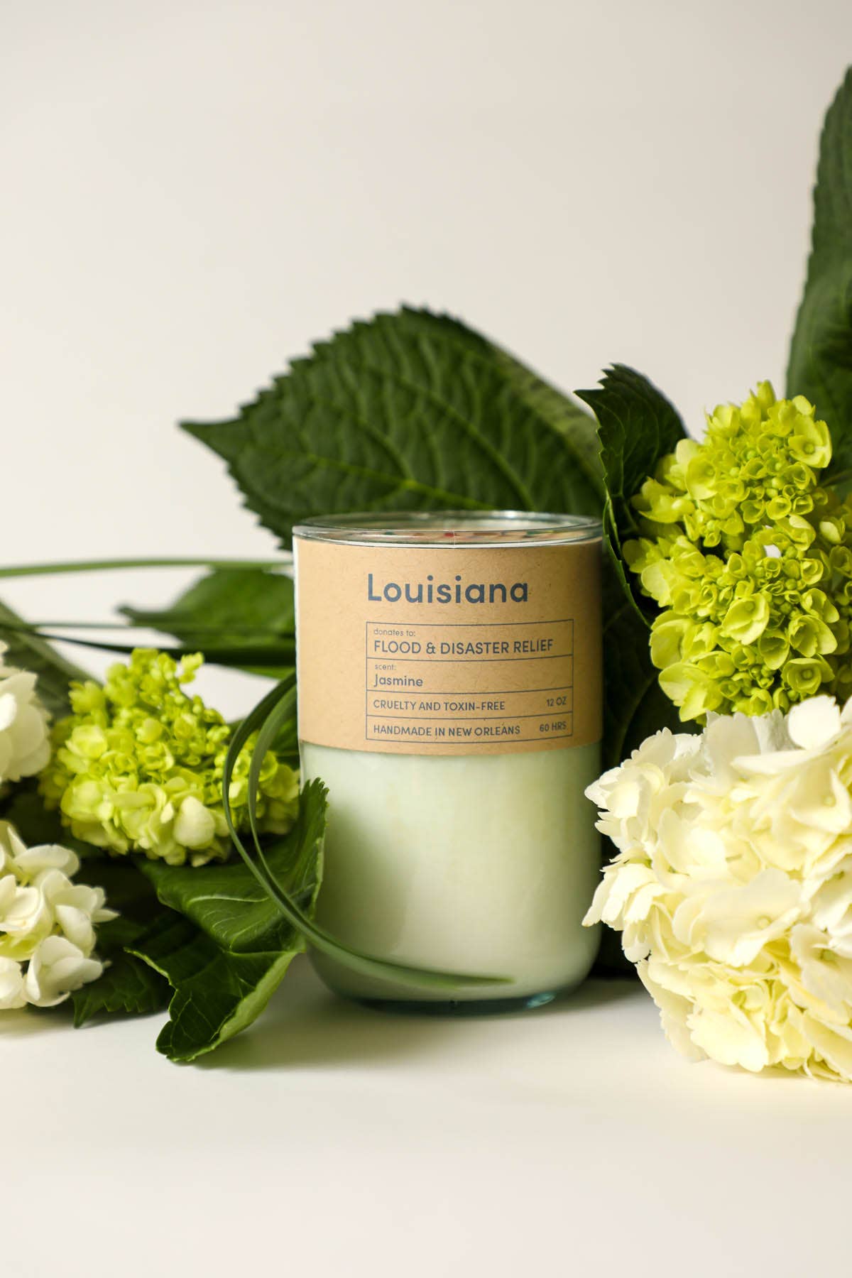 Goods That Matter – wholesale Jar/filled candle – Louisiana Disaster Relief - Jasmine Candle Eco Soy Recycled2